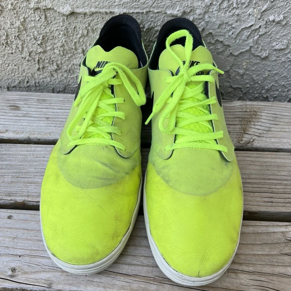 Nike Shoes Men Size 13 SB Lunarlon Oneshot Volt Neon Green